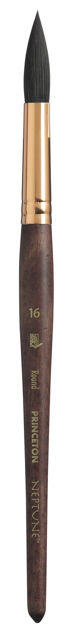 Princeton Series 4750 Neptune Synthetic Squirrel Brush-Short Handle Round Size 16